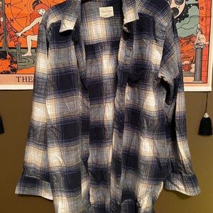 american eagle distressed flannel